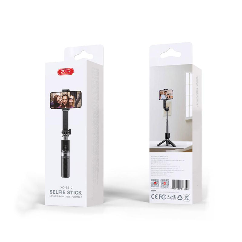 XO Black SS10 Mini Tripod Bluetooth Function Selfie Stick 80cm