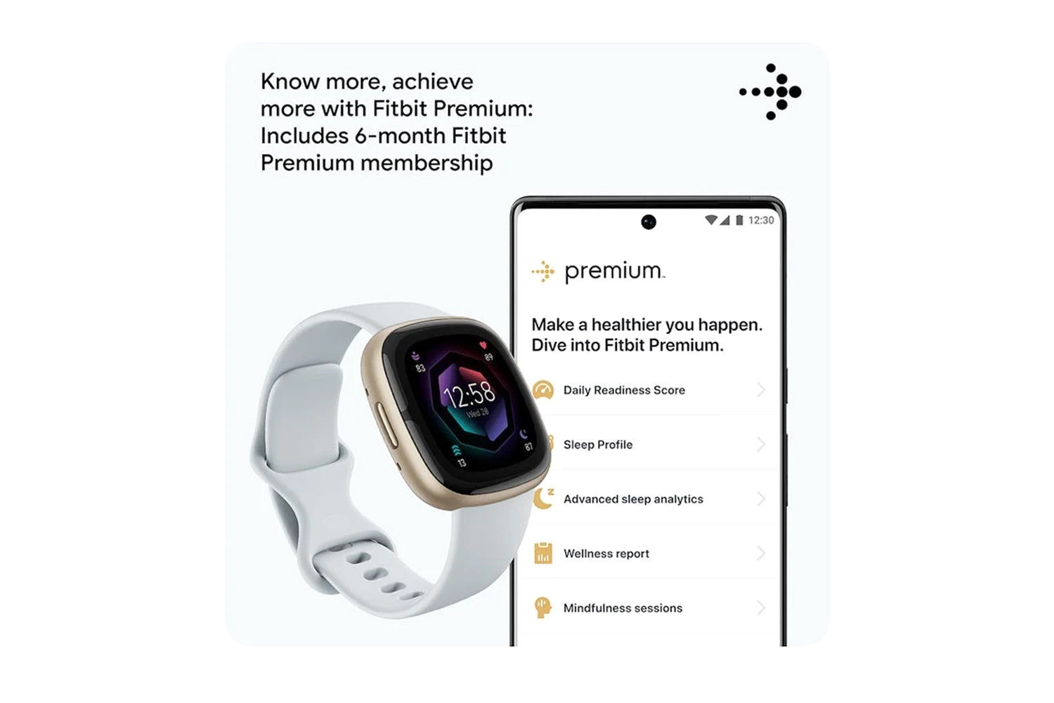 Fitbit Sense 2 Blue Mist/Soft Gold | FB521GLBM