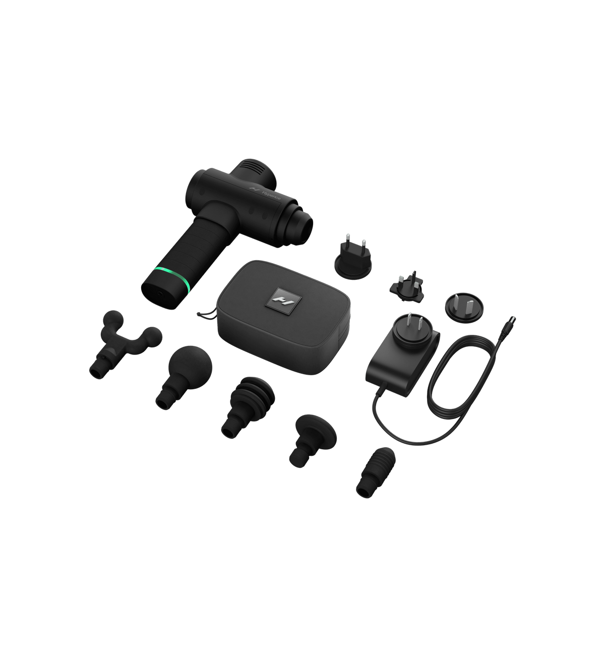 Hyperice Hypervolt 2 black massage gun — additional angle