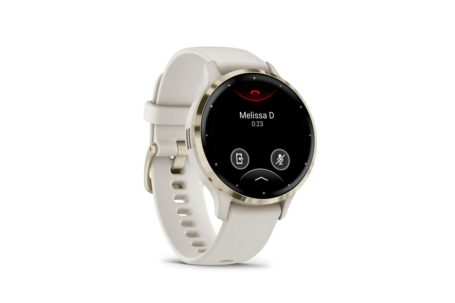 Garmin Venu 3S GPS Smartwatch - Ivory / Soft Gold | 010-02785-04