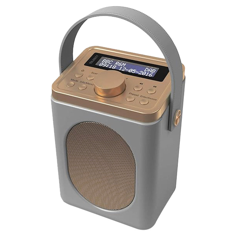 Majority Little Shelford Portable DAB+ Radio with Bluetooth Grey | LSHDABGRYUK