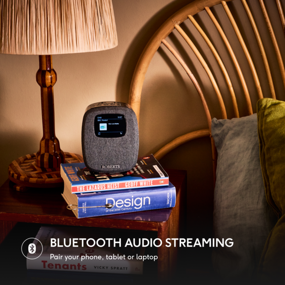 Roberts Ortus 5 DAB+/FM Bluetooth Alarm Clock Radio in Black
