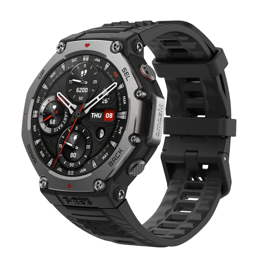 Amazfit T-Rex 3 Rugged GPS Smartwatch Onyx | T-Rex 3 Smart Watch