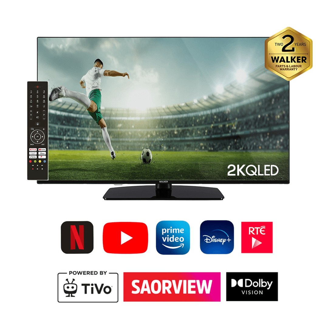 Walker 2K QLED TV with Satellite Tuner 32 | WPS2KQLED40251 Walker TV Foys Electrical Cootehill Foys Electrical Cootehill Foys Electrical Cootehill