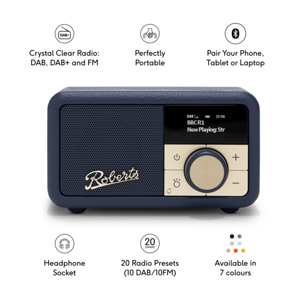 Roberts Revival Petite 2 DAB+/FM Bluetooth Portable Radio