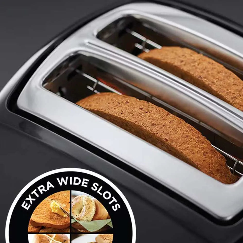 Russell Hobbs Textures Plus 2 Slice Toaster Black | 22601