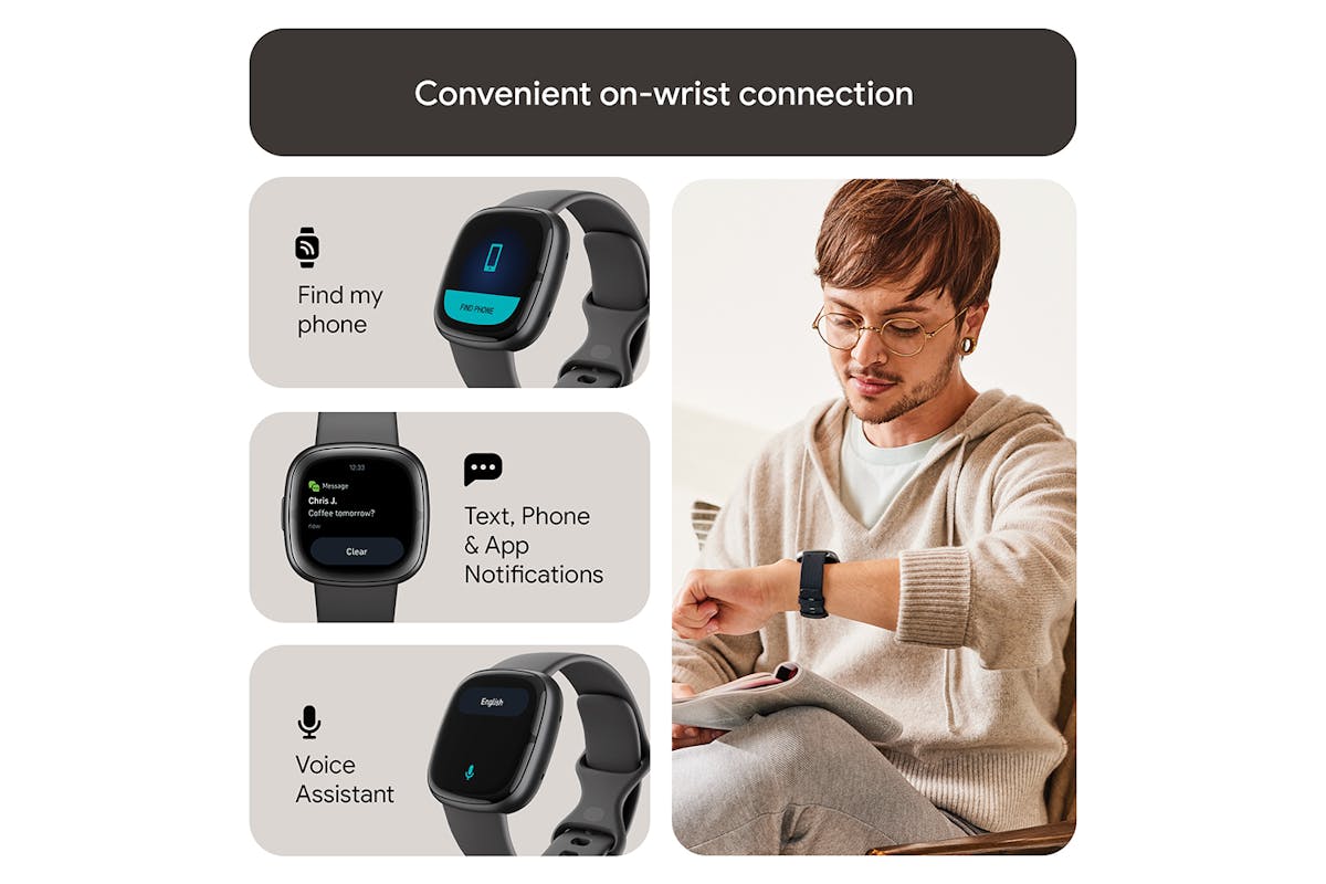 Fitbit Sense 2 Shadow Grey/Graphite | FB521BKGB