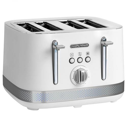Morphy Richards Illumination 4 Slice Toaster Matt White | 248021