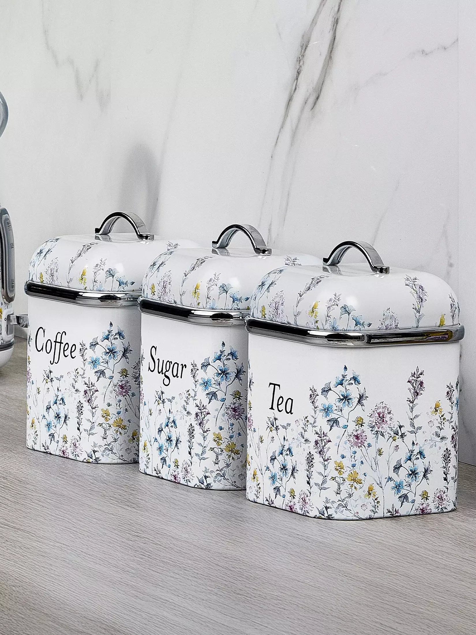 Laura Ashley Wild Meadow Set of 3 Canisters | VQBB25LAWMUK