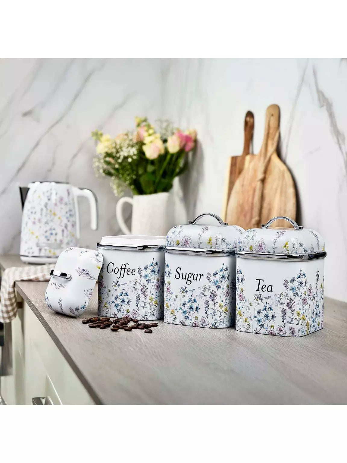 Laura Ashley Wild Meadow Set of 3 Canisters | VQBB25LAWMUK