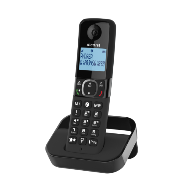 Alcatel F860 Single Cordless Phone with Call Block Black | ATL1423518