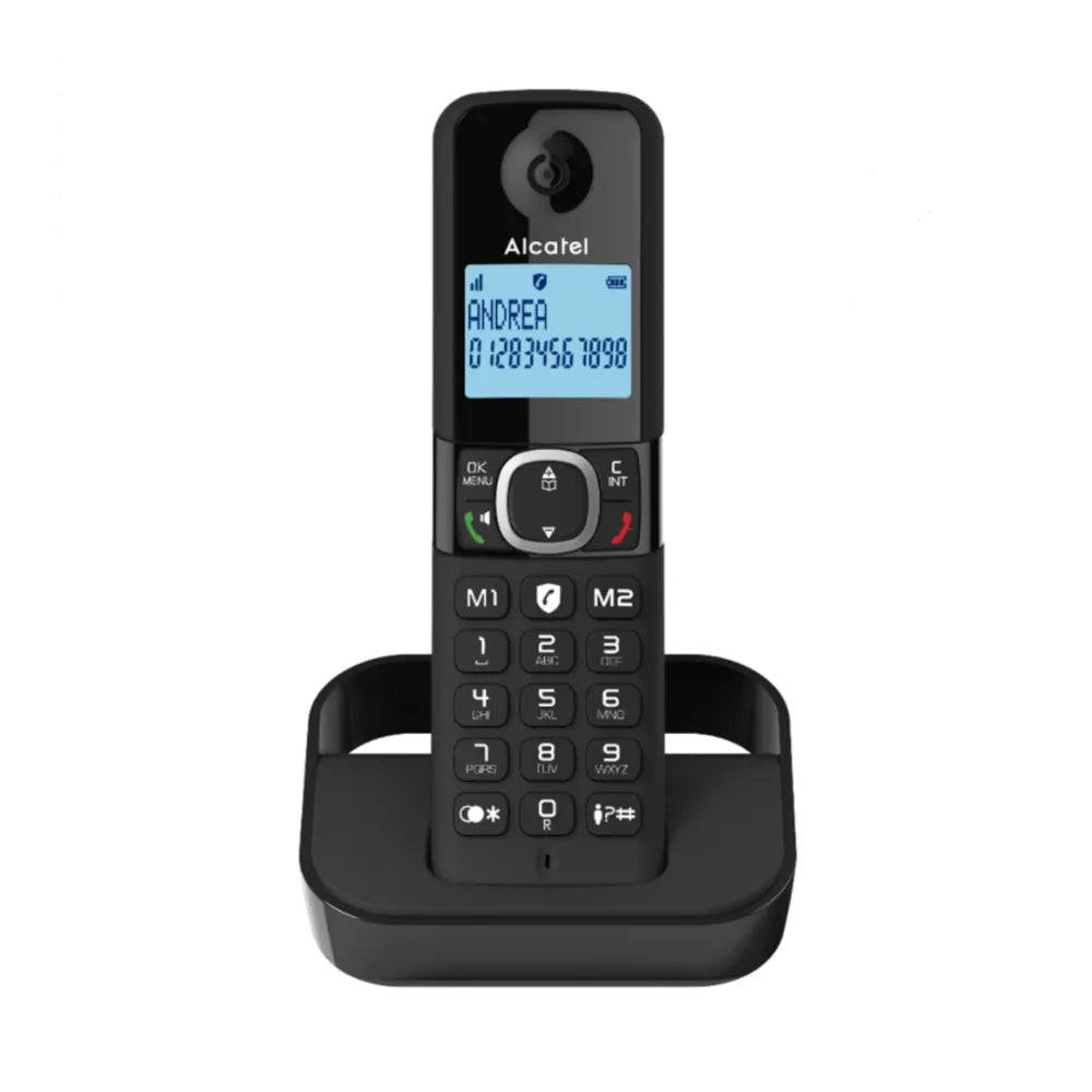 Alcatel F860 Single Cordless Phone with Call Block Black | ATL1423518