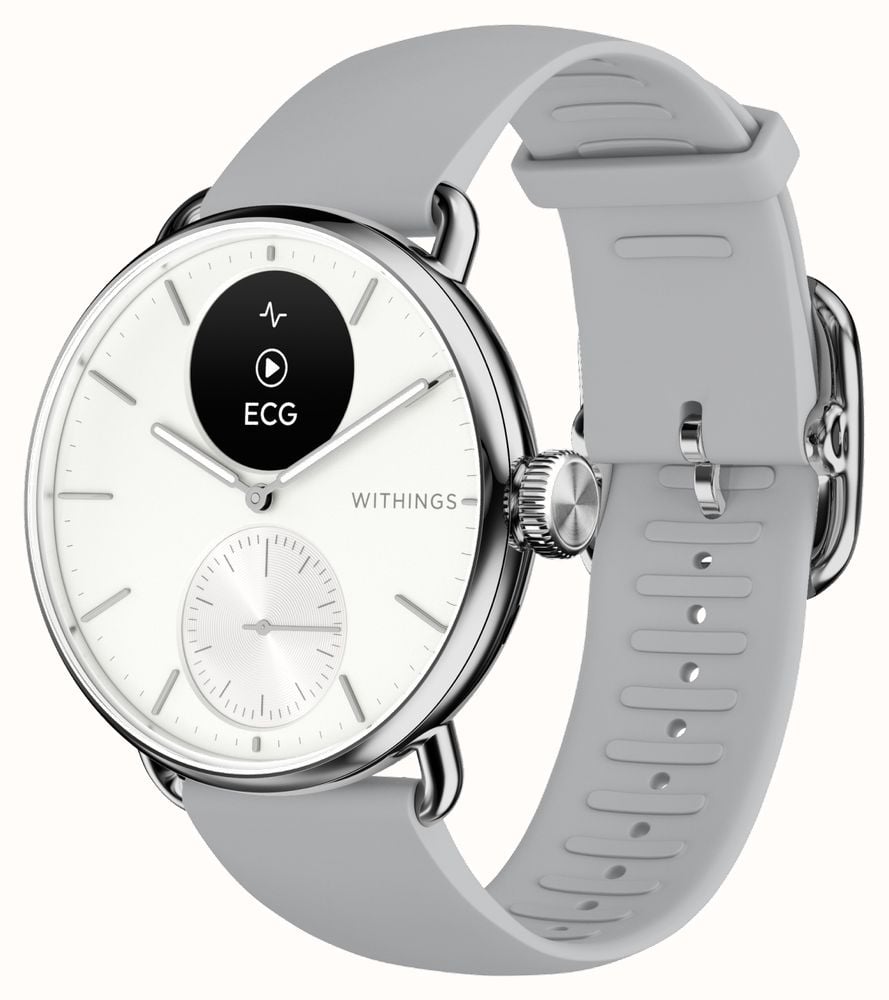 Withings ScanWatch 2 - Advanced Health Monitor with ECG & SpO2 - 38mm White | 78-HWA10-model 2-All-Int
