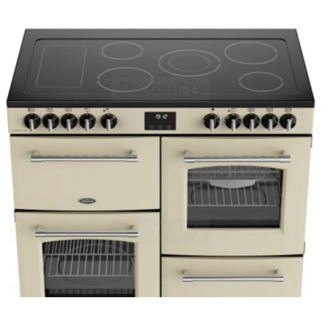 Belling Farmhouse 100cm Electric Range Cooker, Cream FH100ECRM