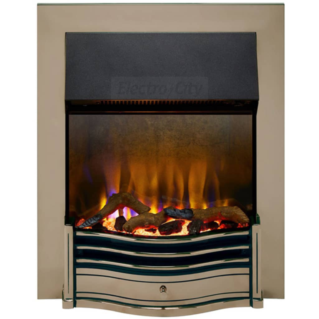 Dimplex Dumfries Optiflame 3D Electric Fire, Antique Brass DMF20AB3D