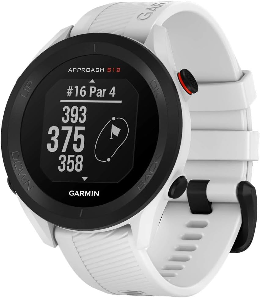 Garmin Approach S12, Golf GPS, White - 010-02472-12