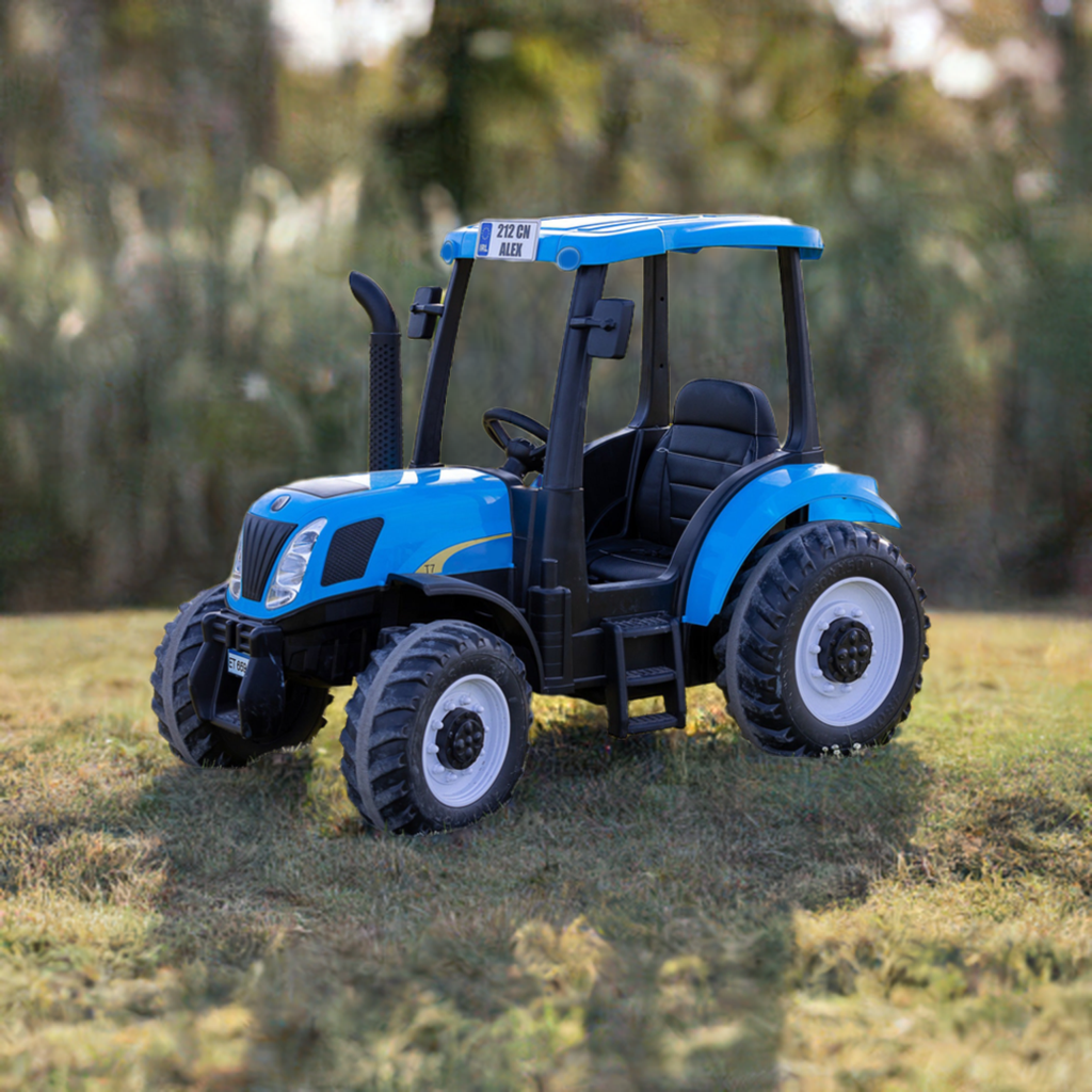 New Holland 24V Electric Blue Tractor with Trailer