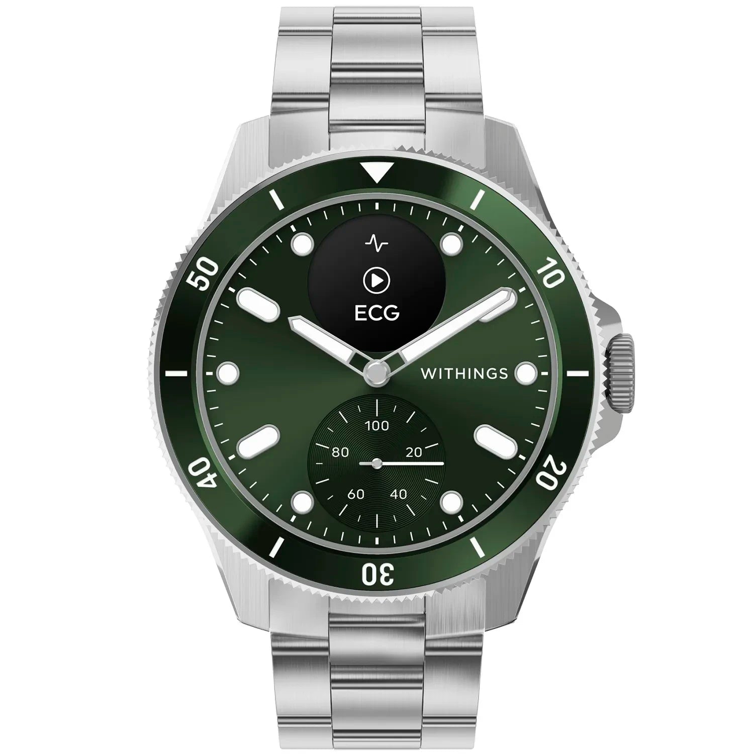 Withings ScanWatch Nova - Premium Health Smartwatch with ECG & SpO2 - Green | 78-HWA10-model 8-All-Int Smartwatch