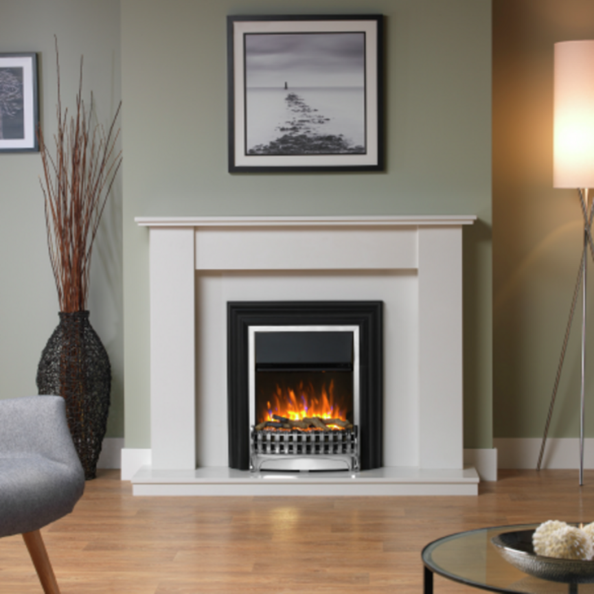 Dimplex Kingsley Optiflame XHD Electric Fire, Chrome | KNG20XCH