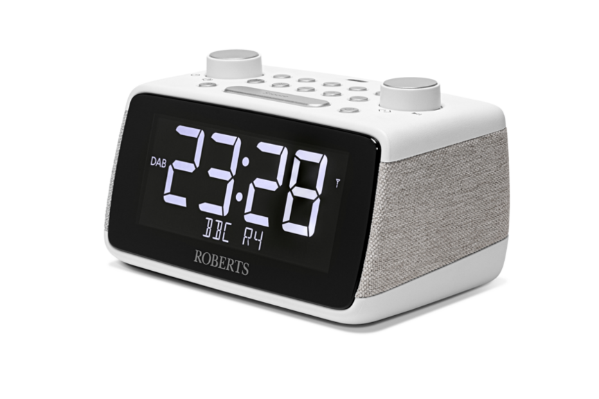 Roberts Ortus 4 FM/DAB+ Bluetooth Clock Radio, White ORTUS4W