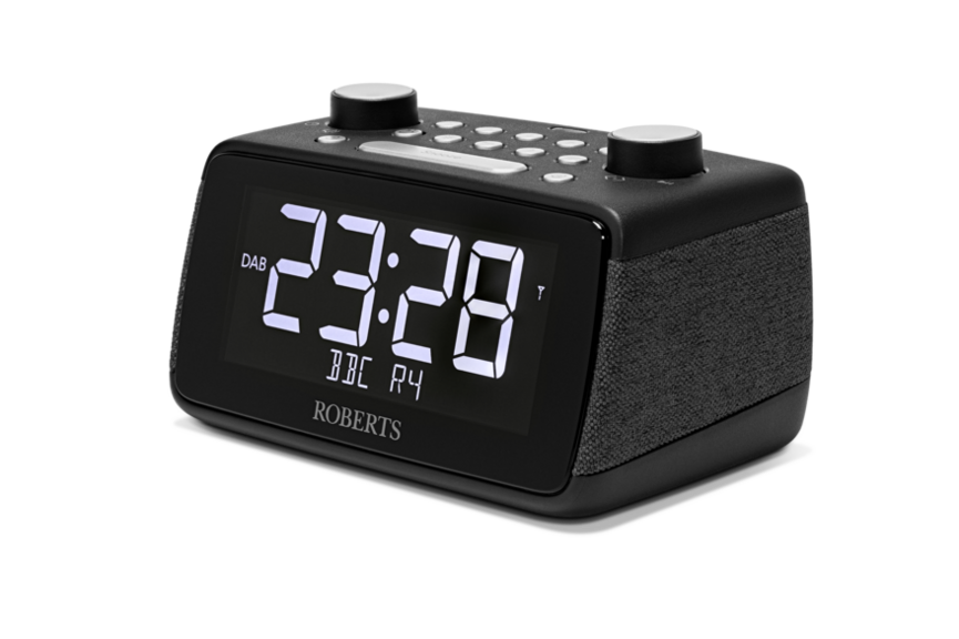 Roberts Ortus 4 FM/DAB+ Bluetooth Clock Radio, Black ORTUS4BK