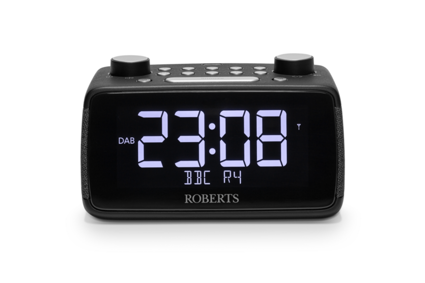Roberts Ortus 4 FM/DAB+ Bluetooth Clock Radio, Black ORTUS4BK