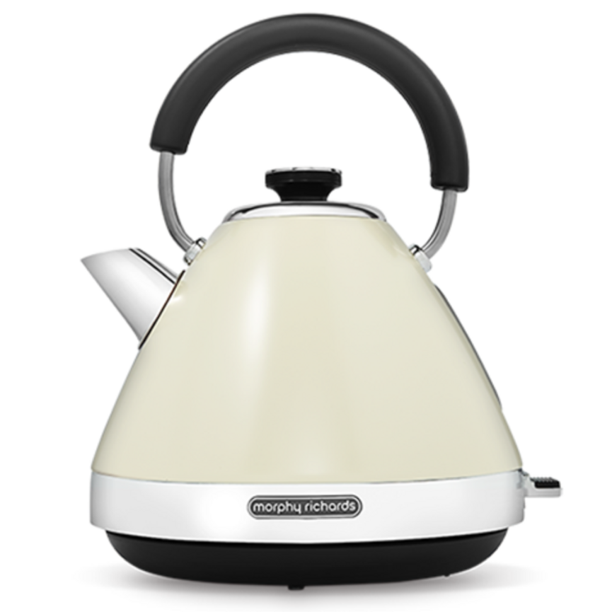 Morphy Richards Venture 1.5L Pyramid Kettle, Matt Cream 100132