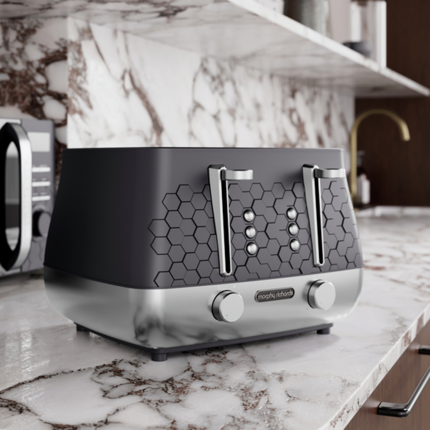 Morphy Richards Cassini 4 Slice Toaster , Moonless Night 243020