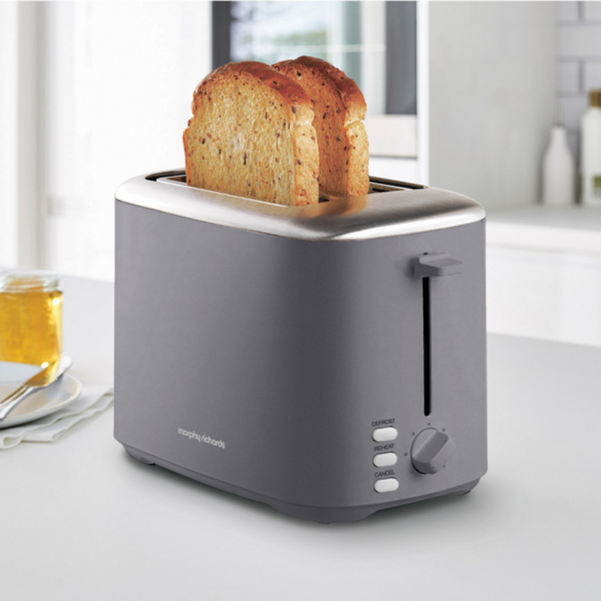 Morphy Richards Equip Toaster, Grey 222068