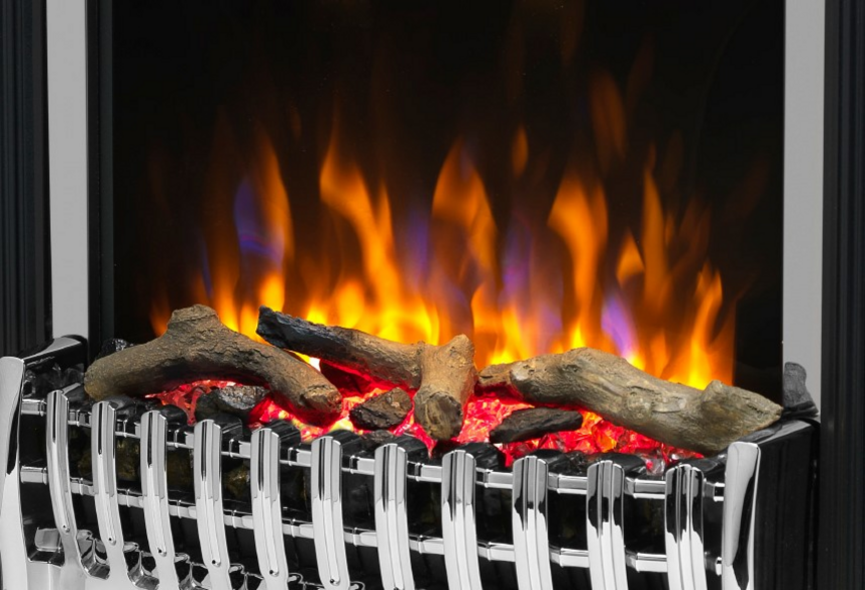 Dimplex Kingsley Optiflame XHD Electric Fire, Chrome | KNG20XCH