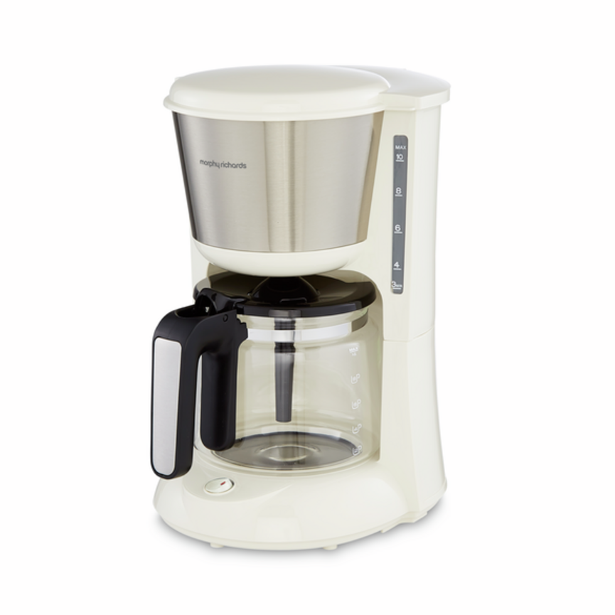 Morphy Richards Equip Coffee Maker, Cream 162504