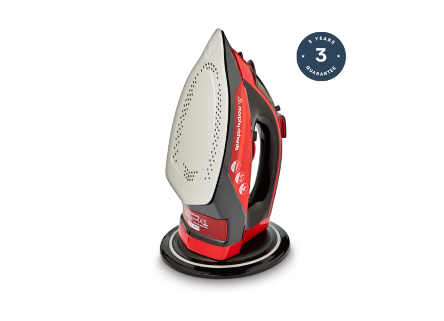 Morphy Richards 2400W Cordless Ceramic Steam Iron, Red 303250