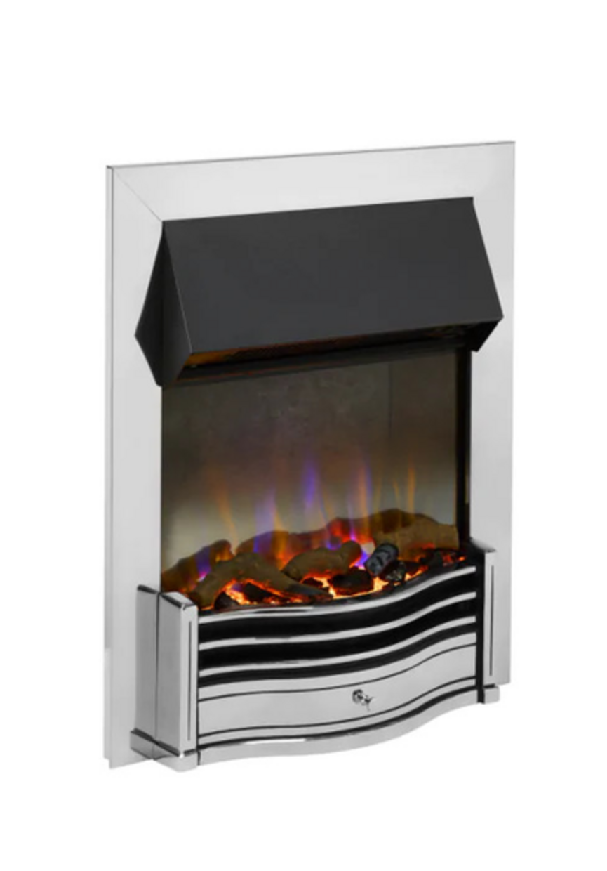 Dimplex Dumfries Optiflame 3D Electric Fire, Chrome 078728