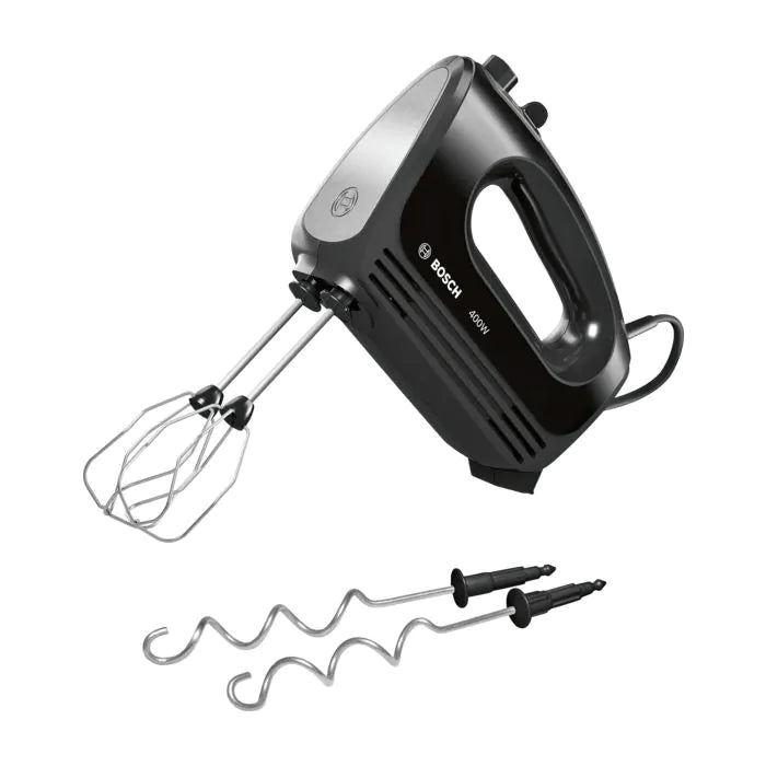 Bosch MFQ2420BGB Hand mixer Clever Mixx 400W Black Brushed stainless steel Hand Mixer