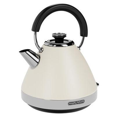 Morphy Richards Venture 1.5L Pyramid Kettle, Matt Cream 100132