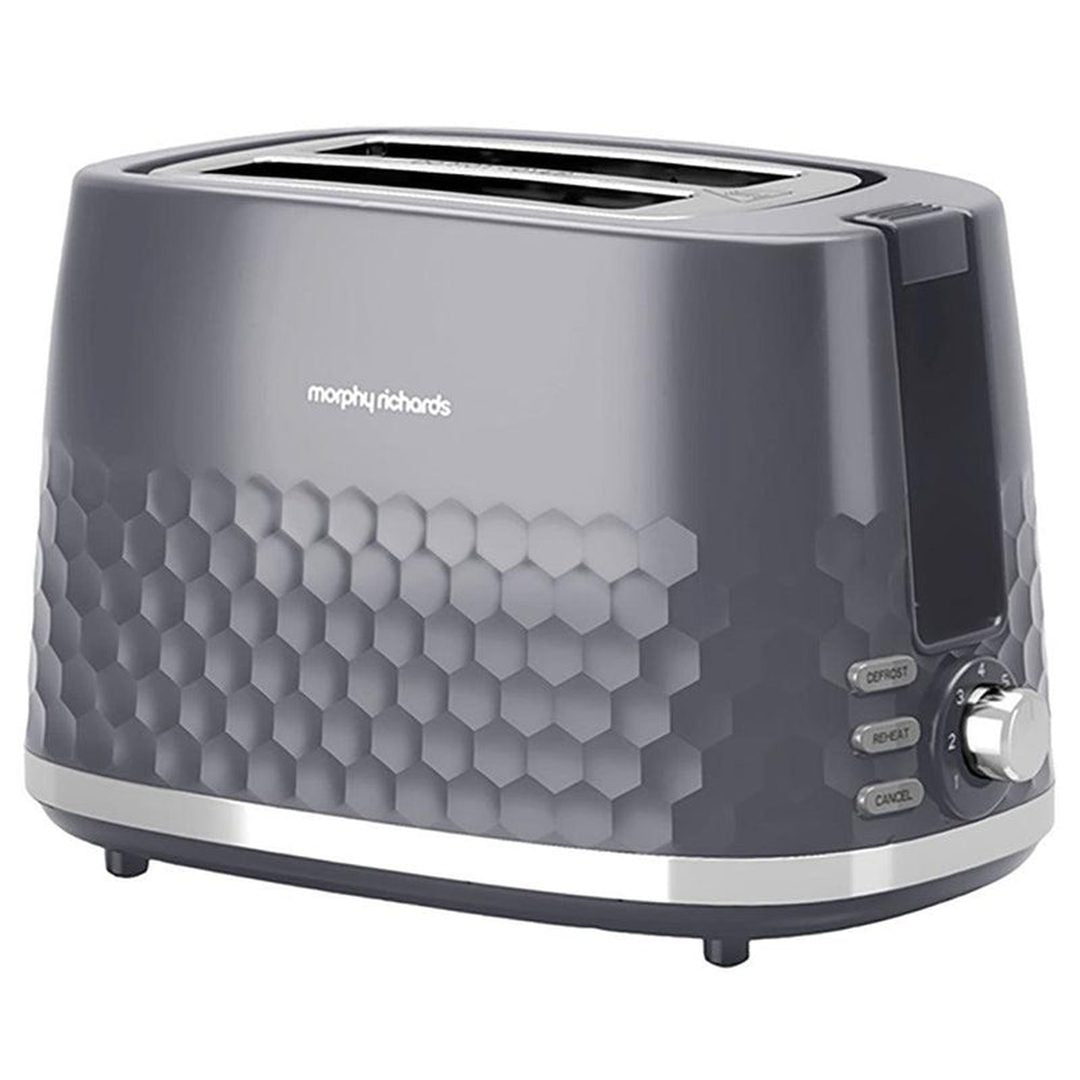 Morphy Richards 2 Slice Hive Toaster - Grey | 220033 Morphy Richards Toaster Foys Electrical Cootehill Electrical Foys Electrical Cootehill