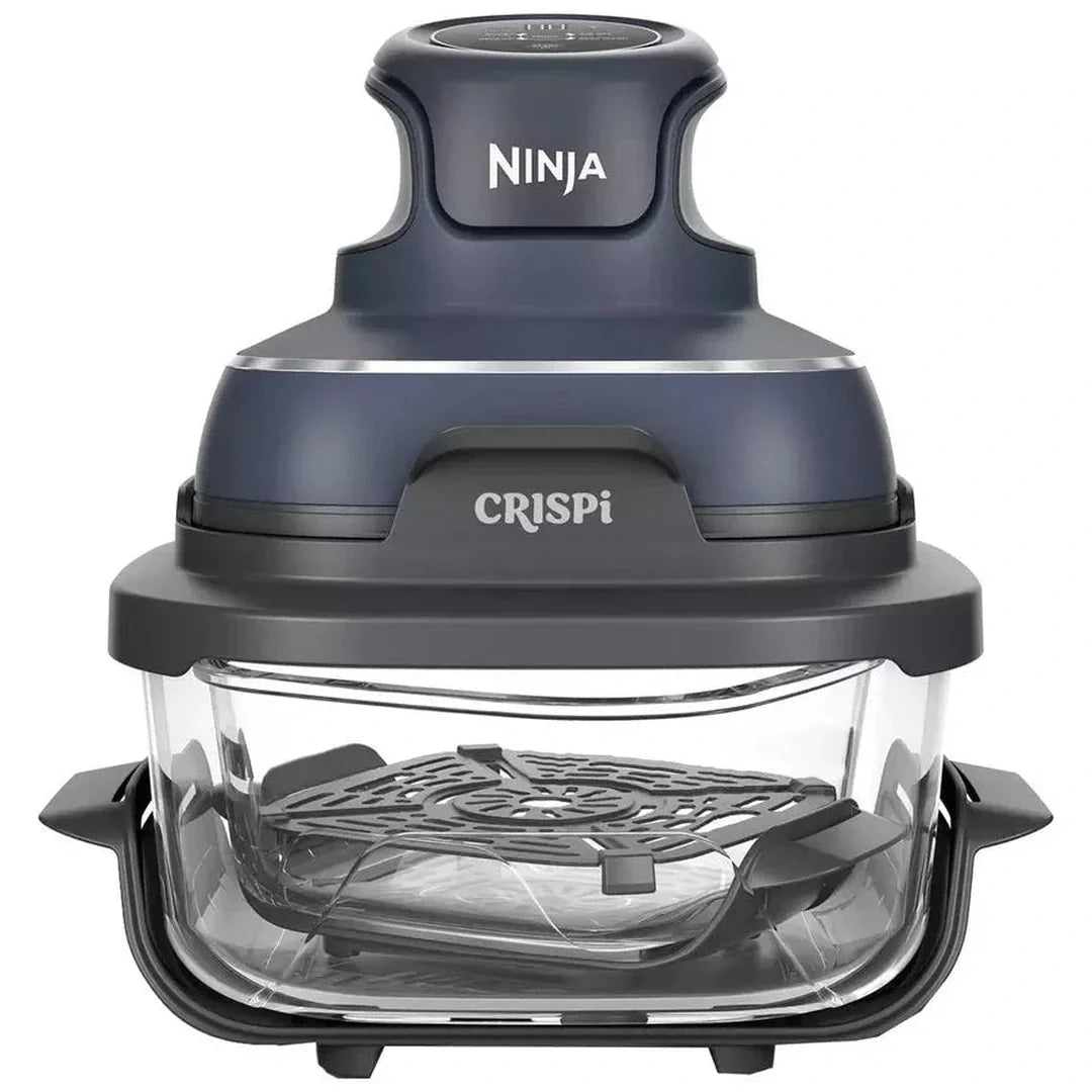 Ninja Crispi™ 4-in-1 Portable Glass Air Fryer Cooking System - Blue | FN101UKGY Ninja Grill Foys Electrical Cootehill Electrical Foys Electrical Cootehill
