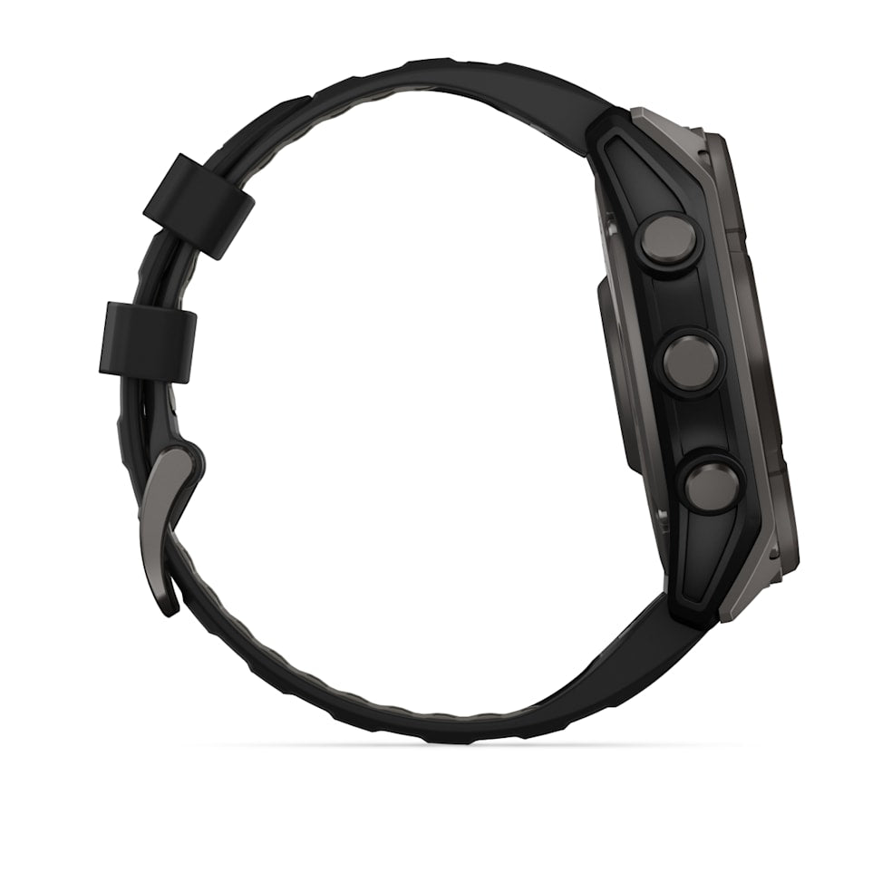 Garmin Fenix 8 Solar Sapphire 51mm Titanium with Ember Orange Band | 010-02907-11