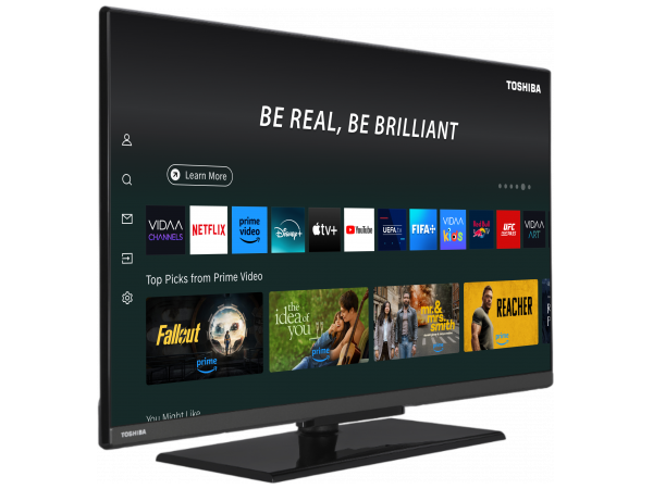 Toshiba 32 Inch Full HD QLED VIDAA Smart TV Black | 32QV3F53DB
