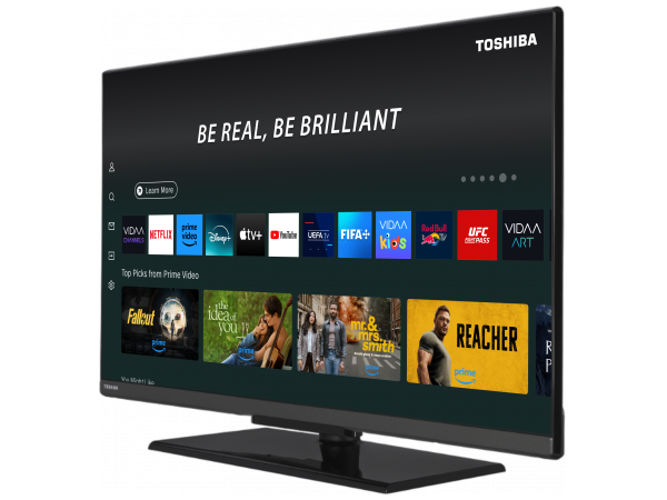 Toshiba 32 Inch Full HD QLED VIDAA Smart TV Black | 32QV3F53DB