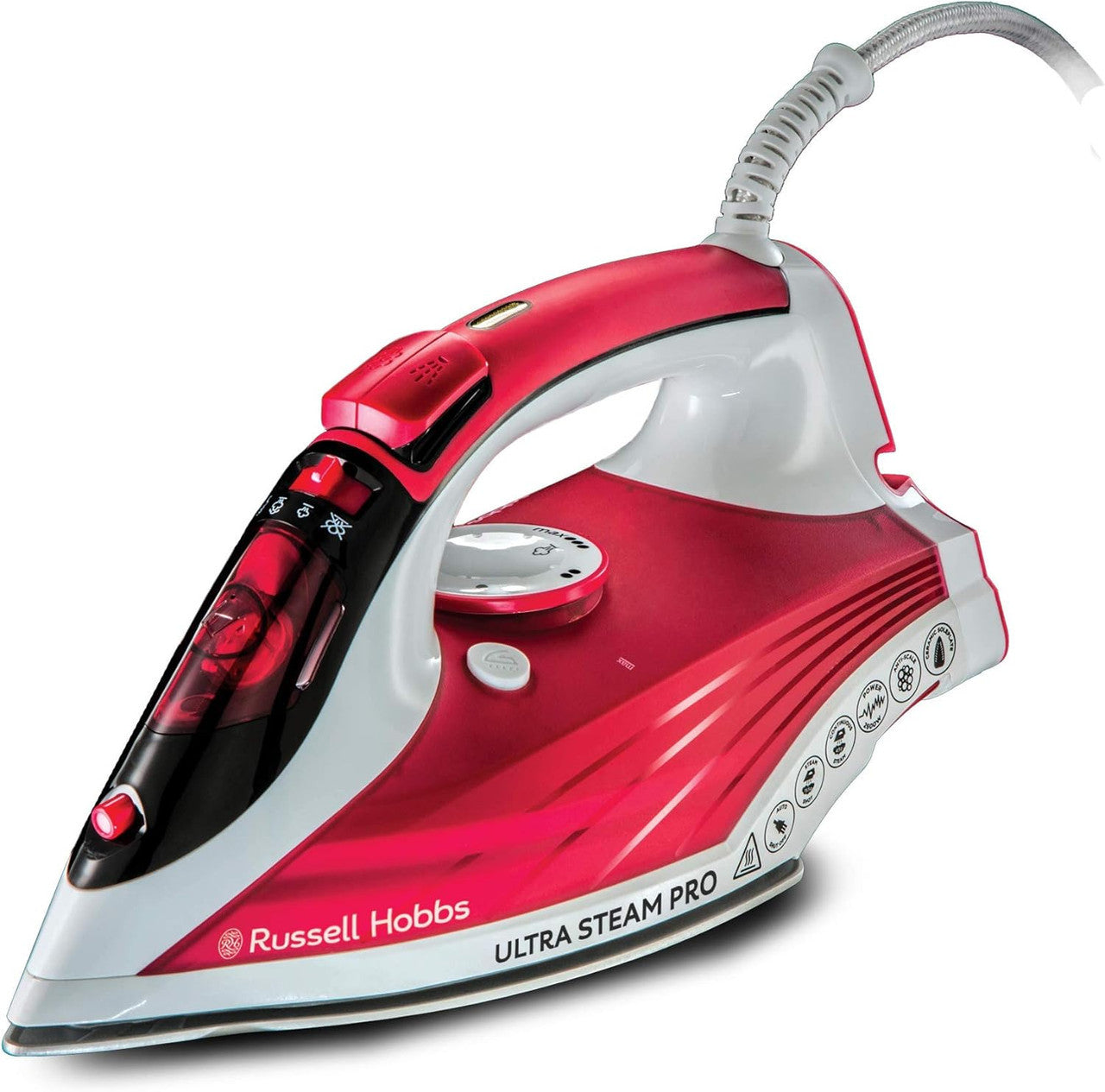 Russell Hobbs Ultra Steam Pro Iron - Red | 23990 Iron