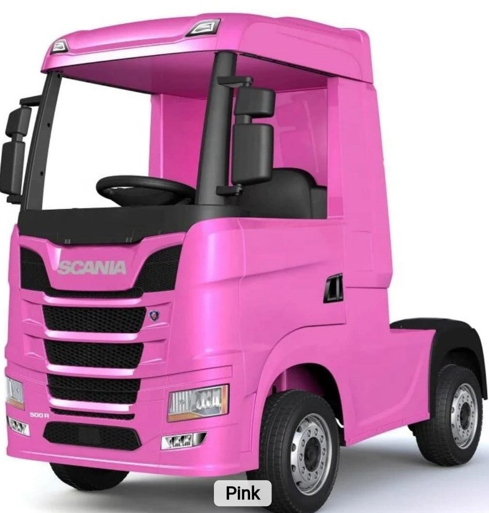 Official Scania 24V Pink Ride-On Truck & Trailer