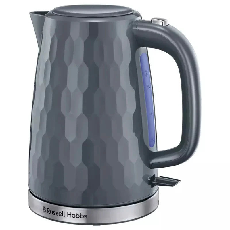 Russell Hobbs Honeycomb Electric 1.7L Cordless Kettle Grey | 26053 Kettle