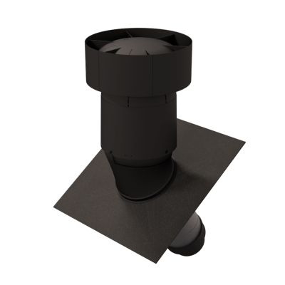 Ubbink Ventus 160/150mm Insulated Pitched Roof Ventilation Terminal Black | 169885