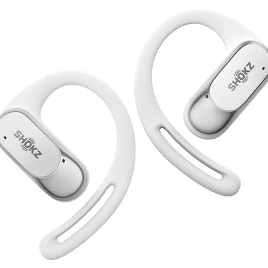 Shokz OpenFit Air True Wireless Earbuds - White | 38-T511WT Shokz Earbuds Foys Electrical Cootehill Foys Electrical Cootehill Foys Electrical Cootehill