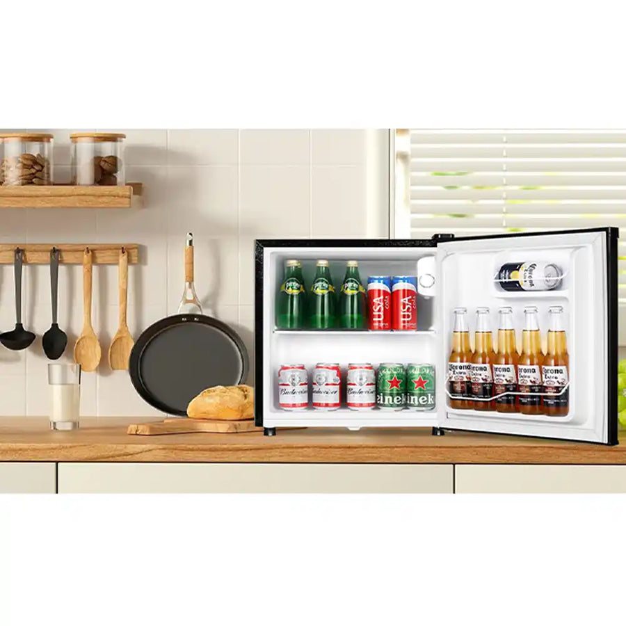 Adamo Table Top Fridge with Lock Black | BC-51-BK