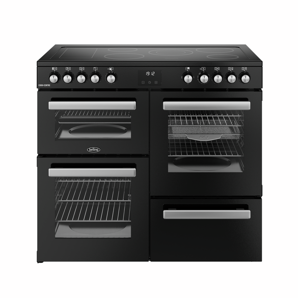 Belling Cookcentre 100cm Electric Range Cooker - Black | CC100EBLK