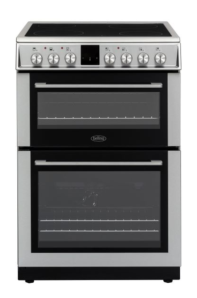 Belling 60cm Freestanding Electric Multifunction Double Oven Cooker Stainless Steel | BFSE62MFIX