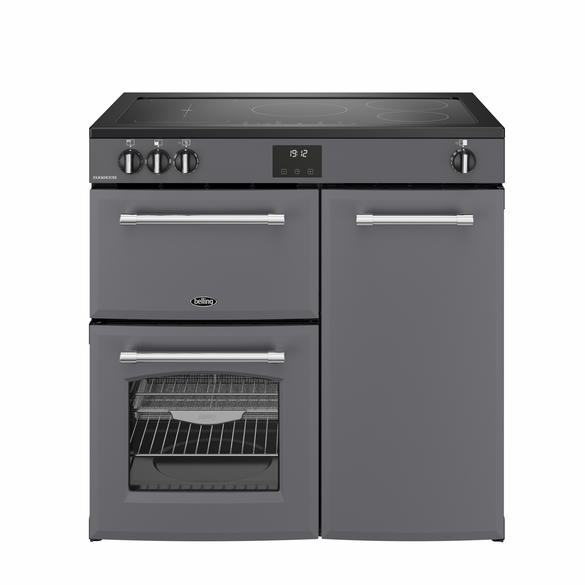Belling Farmhouse 90cm Induction Range Cooker - Anthracite | 444411822