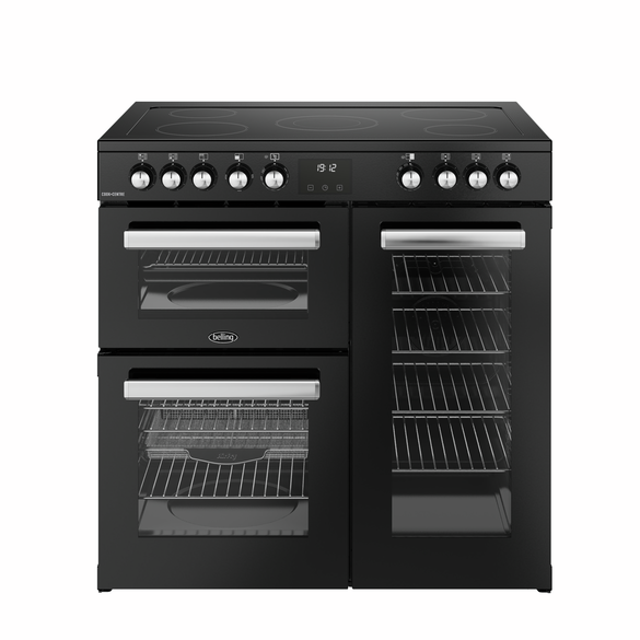 Belling Cookcentre 90cm Electric Range Cooker Black | CC90EBLK